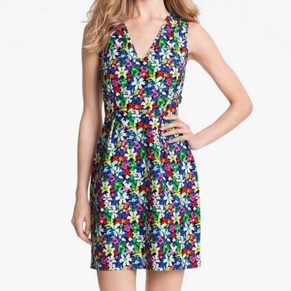 Kate Spade Mira Full Bloom Silk Blend Floral Dress - Picture 1 of 6